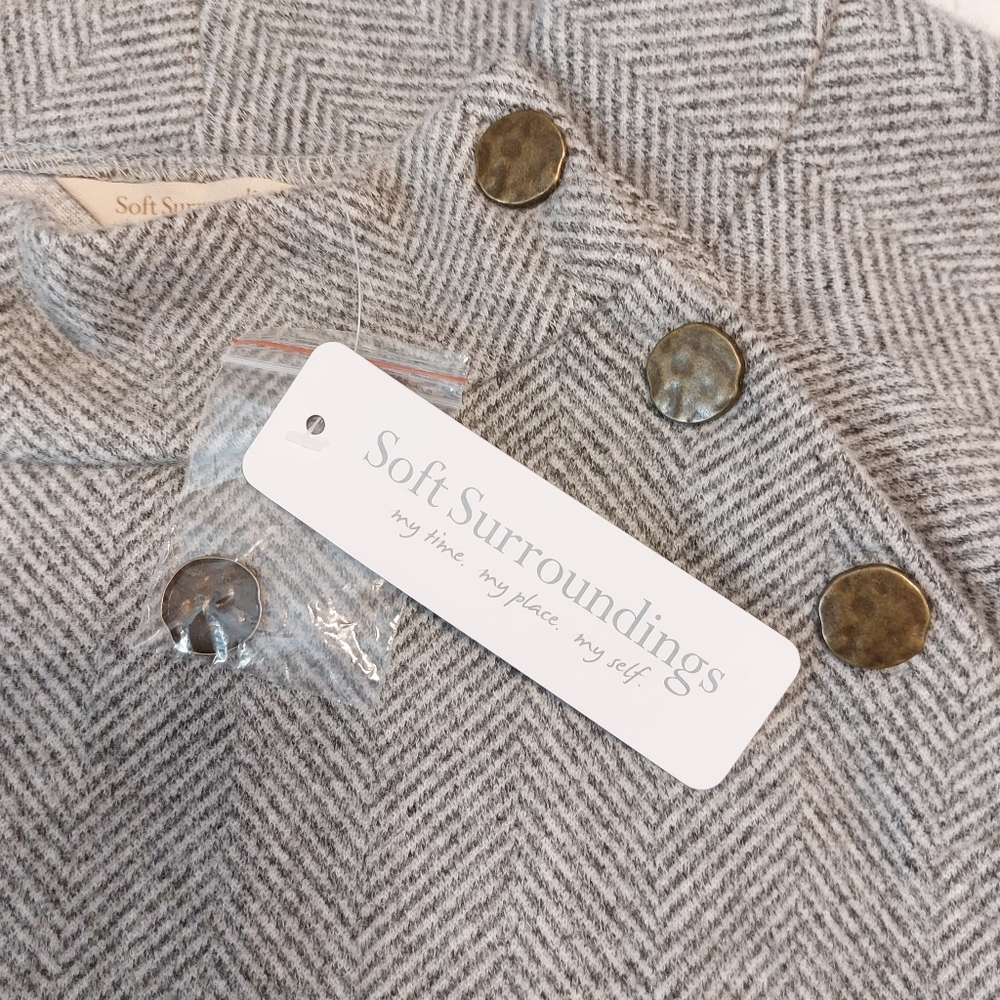 NWT Soft Surroundings Gray Women's Sweater - Picture 7 of 8